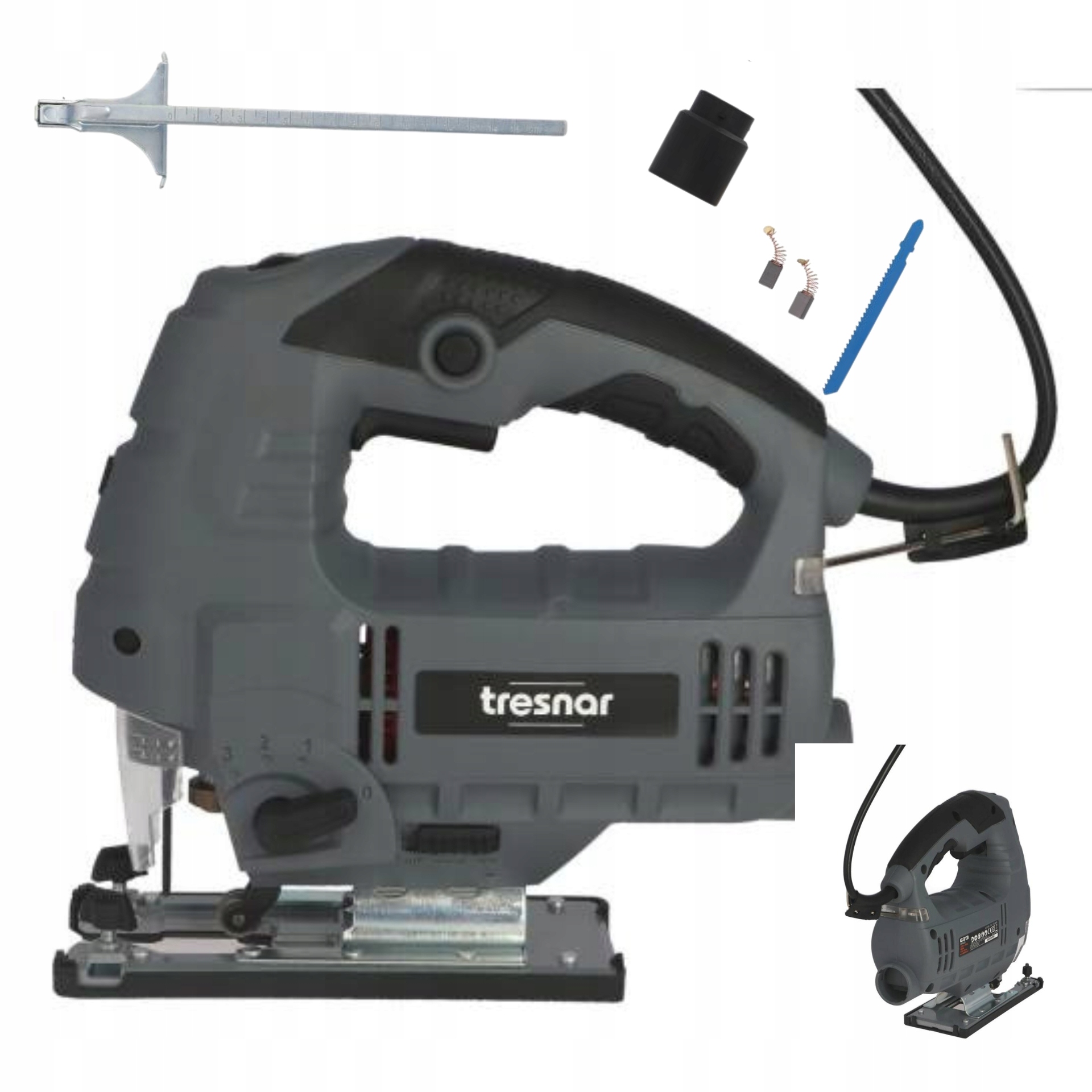 

Tresnar Wyrzynarka 800W 0-3000rpm Laser Wydmuch