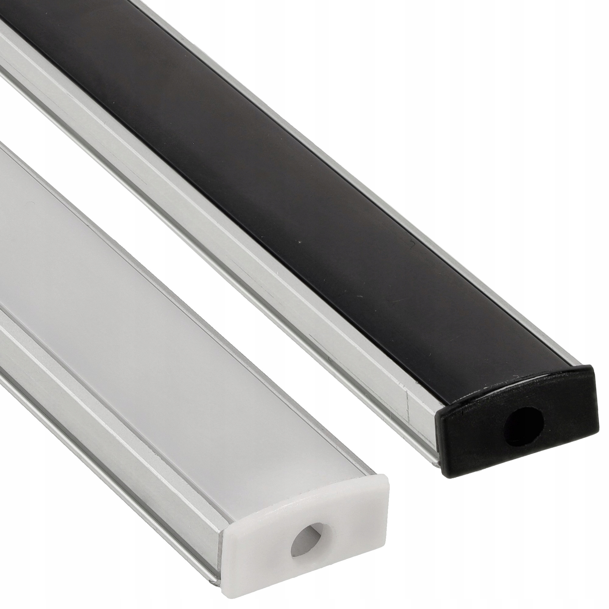 PROFIL LED Aluminiowy Anodowany 1m Wpuszczany / Natynkowy ZESTAW Estetyczny Typ profil do LED