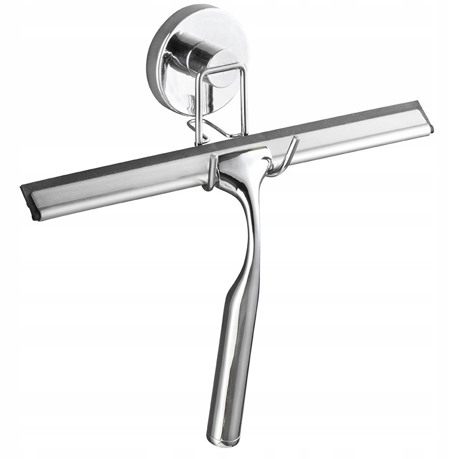 Levně Odstraňovač Vody Vacuumloc Ocel Chromovaný 25X21,5 CM Montáž Bez Vrtání