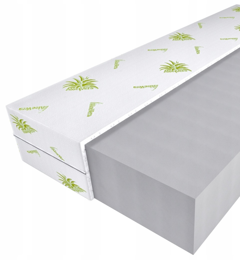 Materac 90x200 piankowy H3 twardy dwustronny T25 Aloe Vera 13 cm