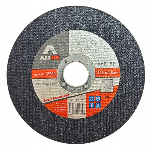 50 SZT TARCZA TARCZE 125 MM DO CIĘCIA METALU INOX STALI 125X1 MOCNE Marka Allbe