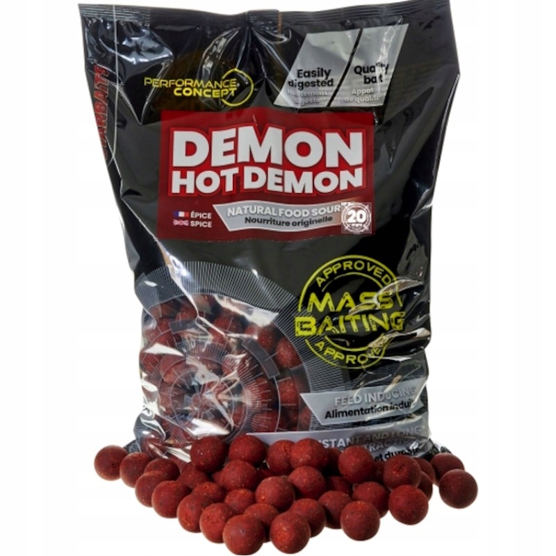 Karpiowe Kulki Zanętowe Starbaits Concept Hot Demon Mass Baiting 20mm 3kg