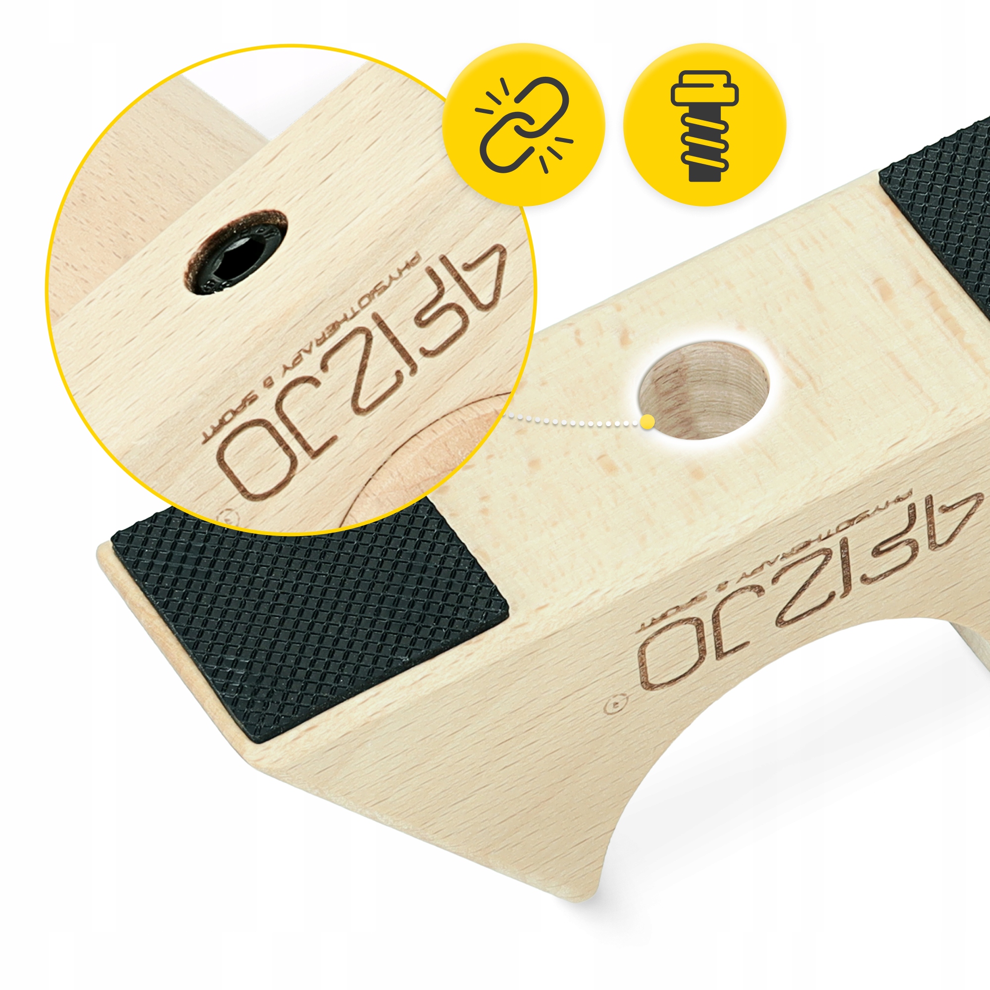 ДЕРЕВ'ЯНА ПЛАТФОРМА ДЛЯ ТРЕНУВАНЬ З БАЛАНСУ БАЛКА-БАЛАНСИР