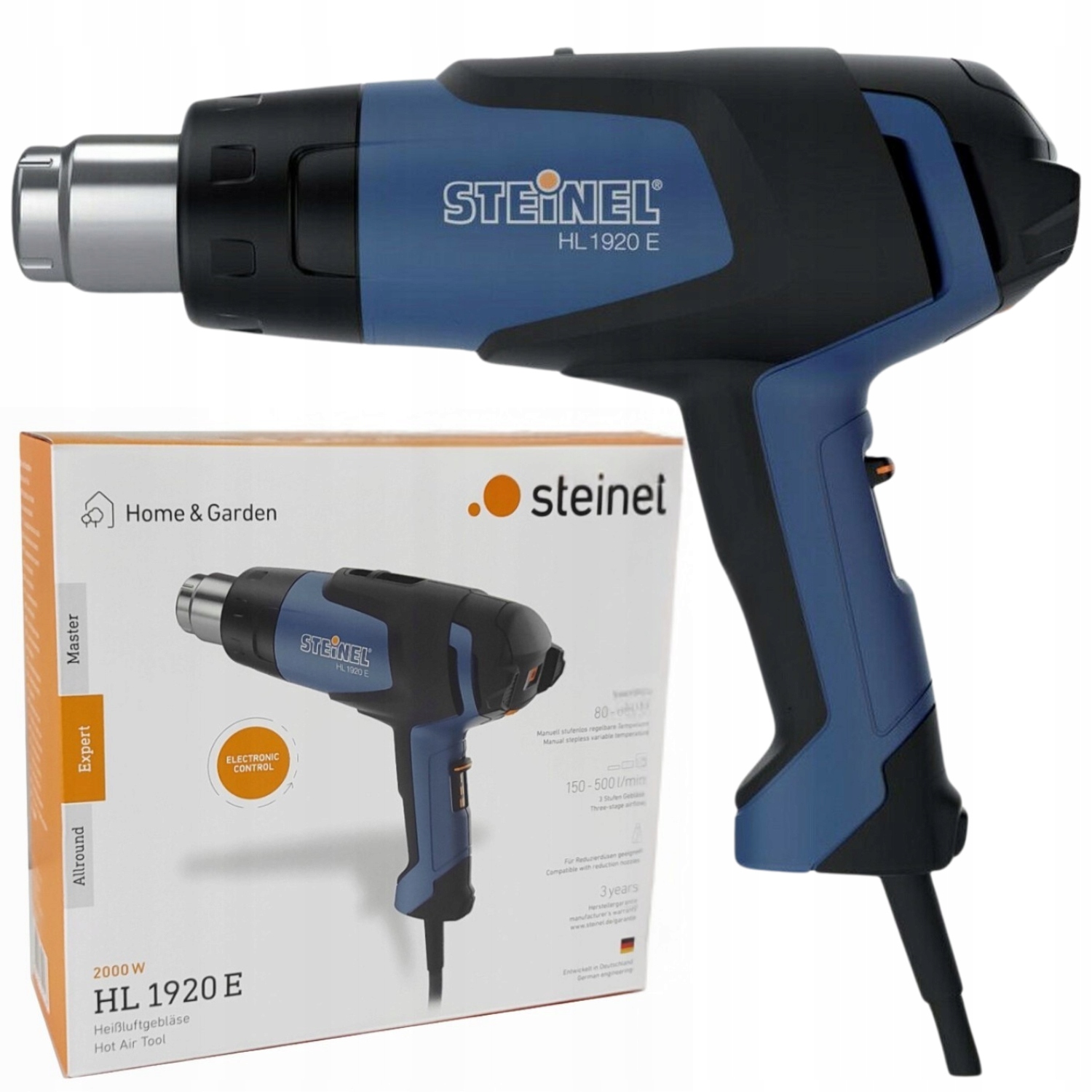 Zgrzewarka 2000W Opalarka Steinel HL1920E Opalarka elektryczna 80 600°C