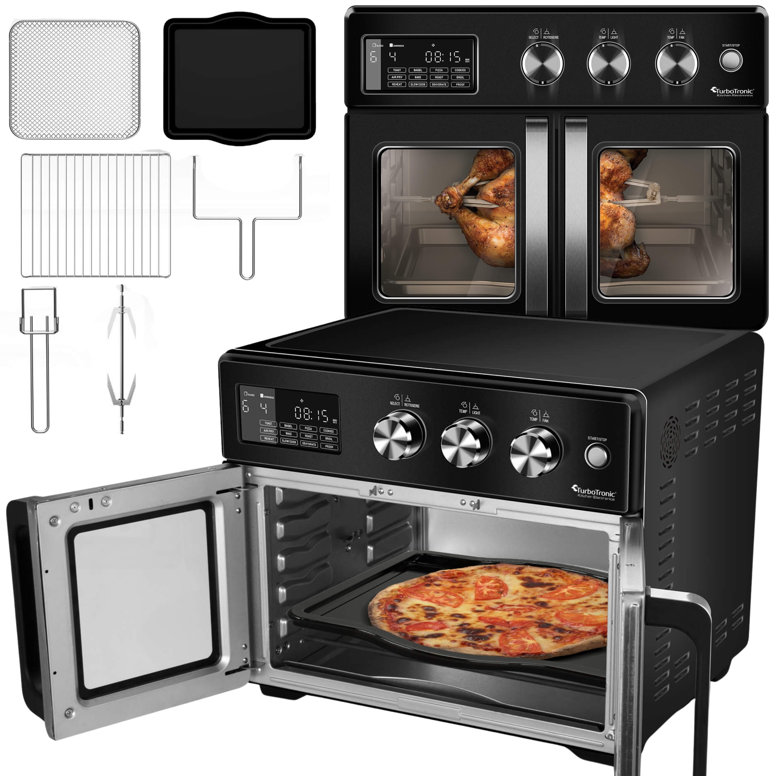 Mini Piekarnik Air Fryer Frytownica Dehydrator 32L Grill 1700W