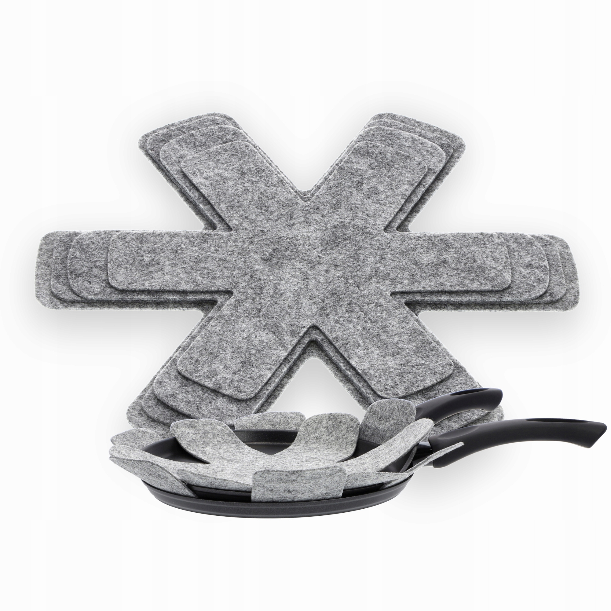 

Przekładki Do Patelni Garnków Komplet 4 Szt Szare