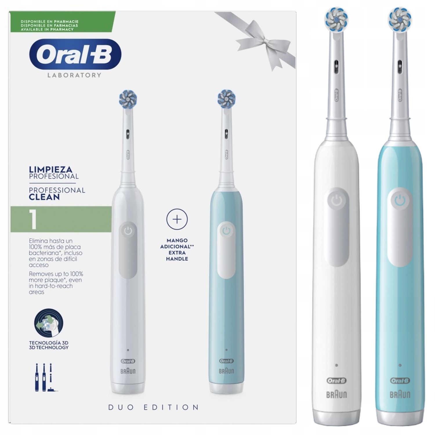 Szczoteczka Elektryczna Do Zębów Oral-b Pro Series 1 Duo Niebieska I Biała