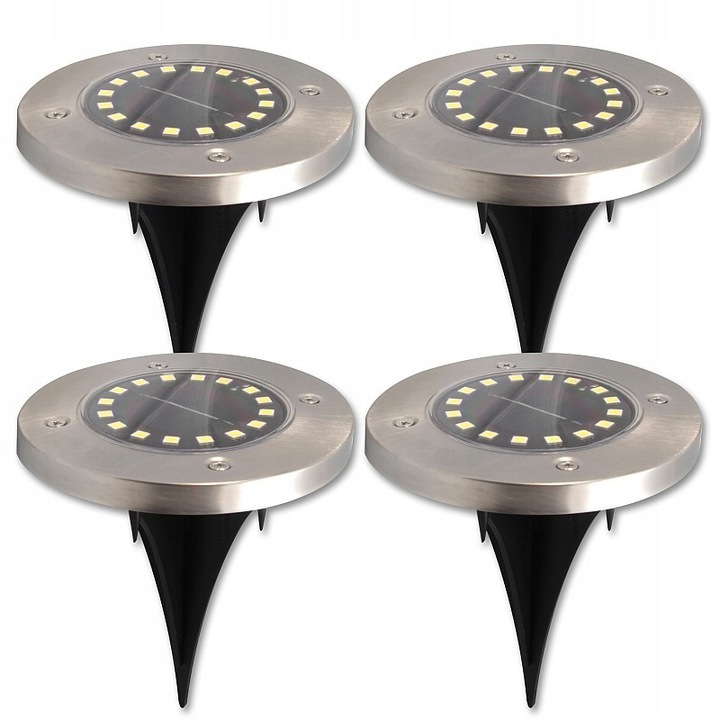 

Lampy solarne LED16 Ogrodowe Najazdowe Grunt 4 szt