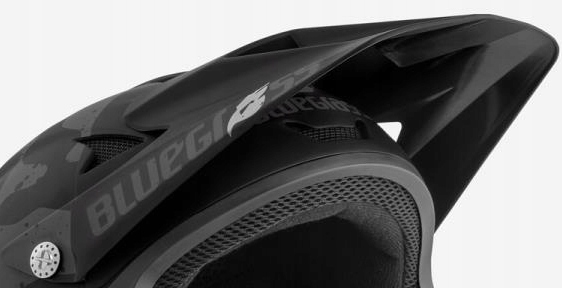 Stříška pro přilbu Bluegrass Intox Černá Camo Matná