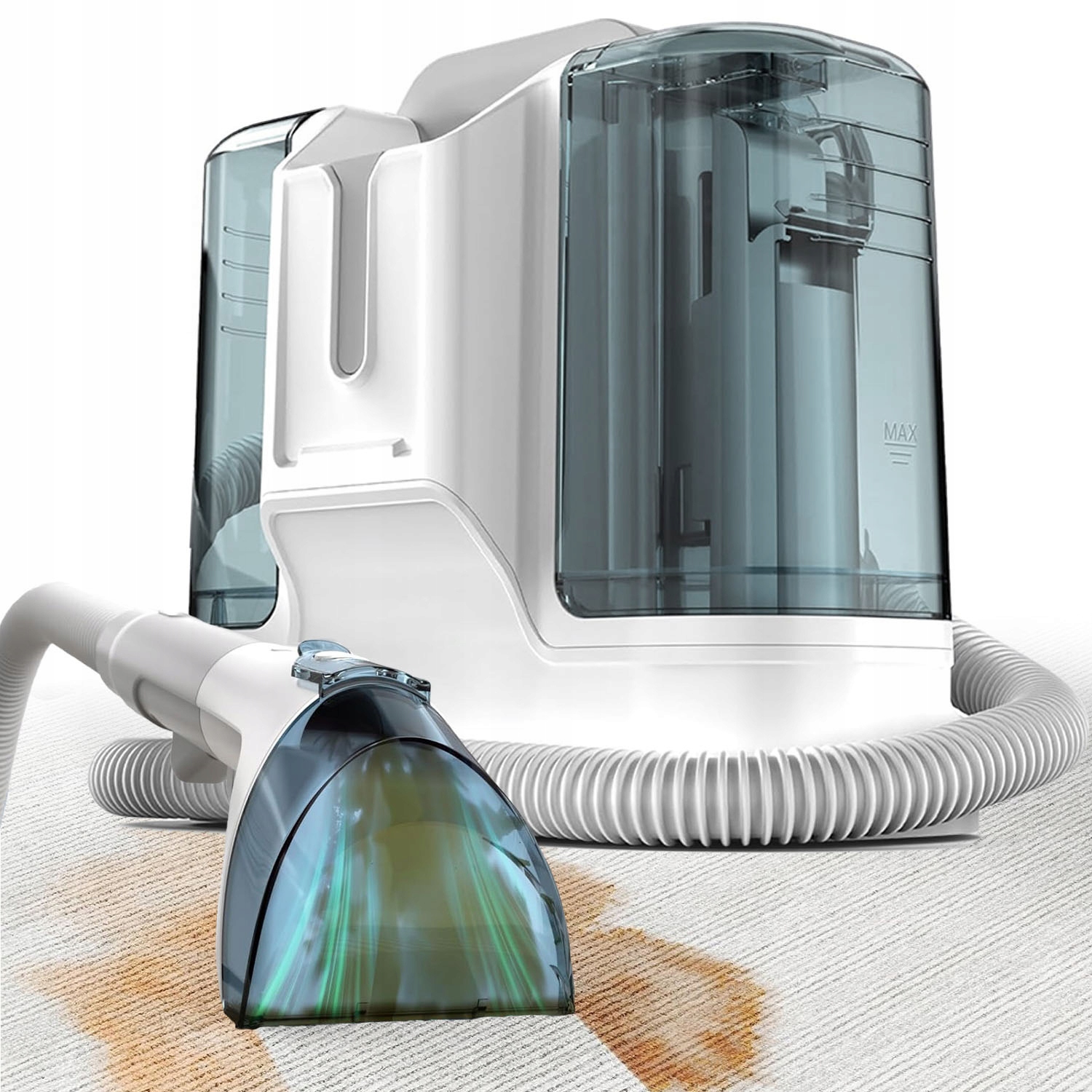 Vysavač Na Čištění Tkanin 1800+600 ML 6 Hlavic Na Koberce Pohovky Postele