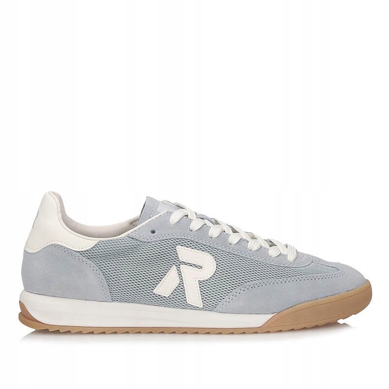 Dámské tenisky Rieker W4000-12 polobotky modré, šněrovací, kožené