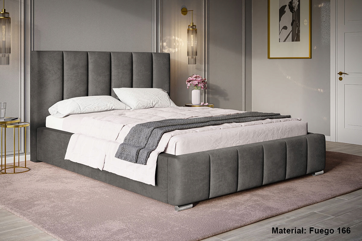 Łóżko tapicerowane LUX1 160x200 Stelaż + pojemnik Marka Goodnight