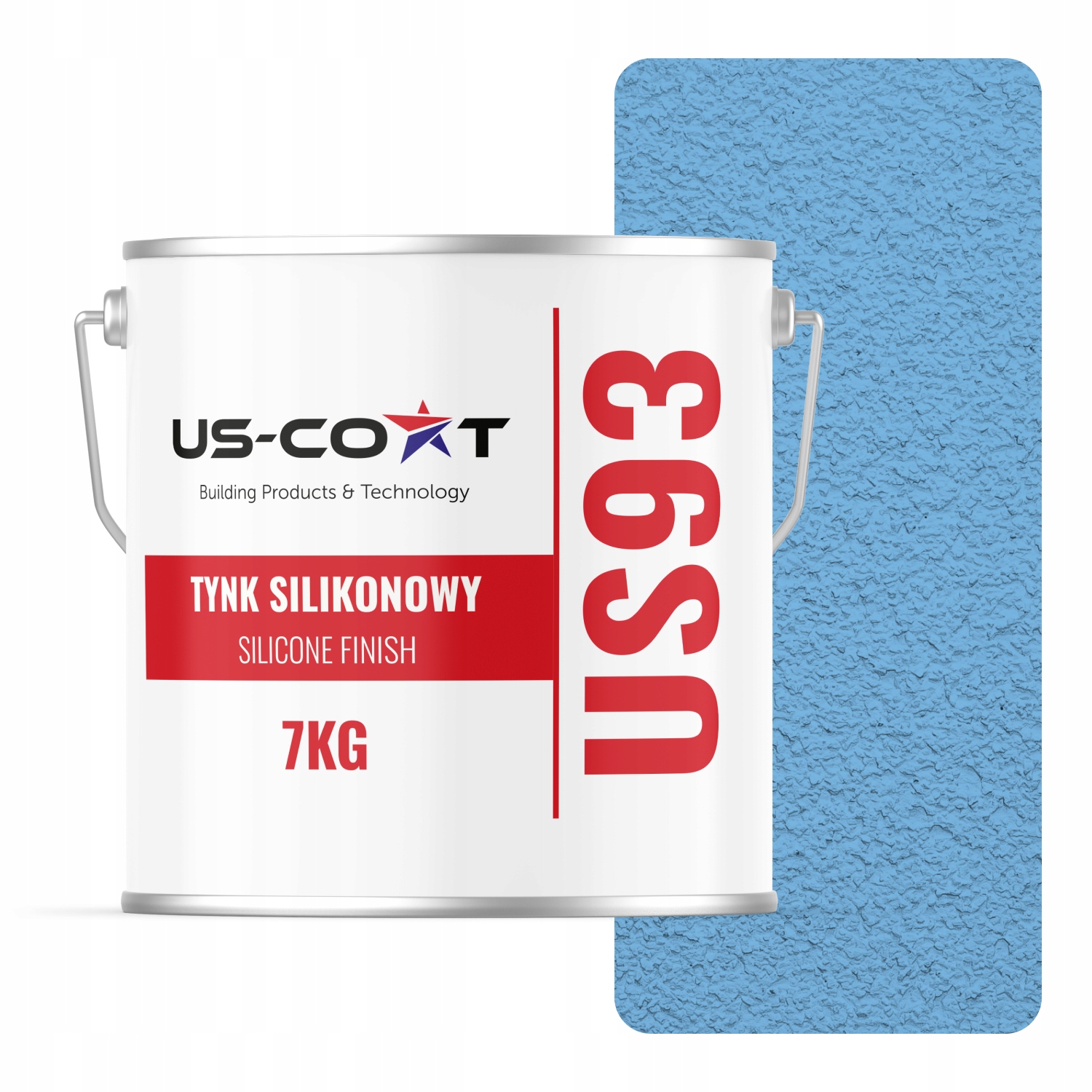 Silikonová Fasádní Omítka Modrá Barva F116 7KG Beránek Granulace 3.0mm