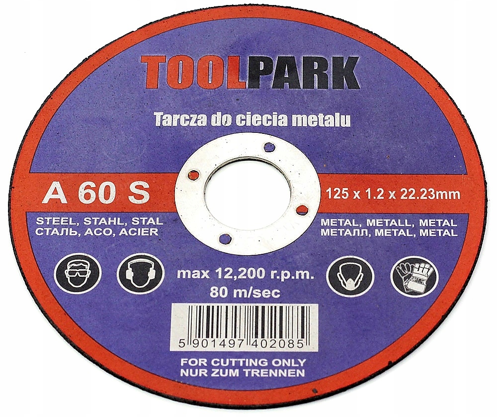 TARCZA TARCZE DO CIĘCIA METALU 125 x 1,2mm *1szt*