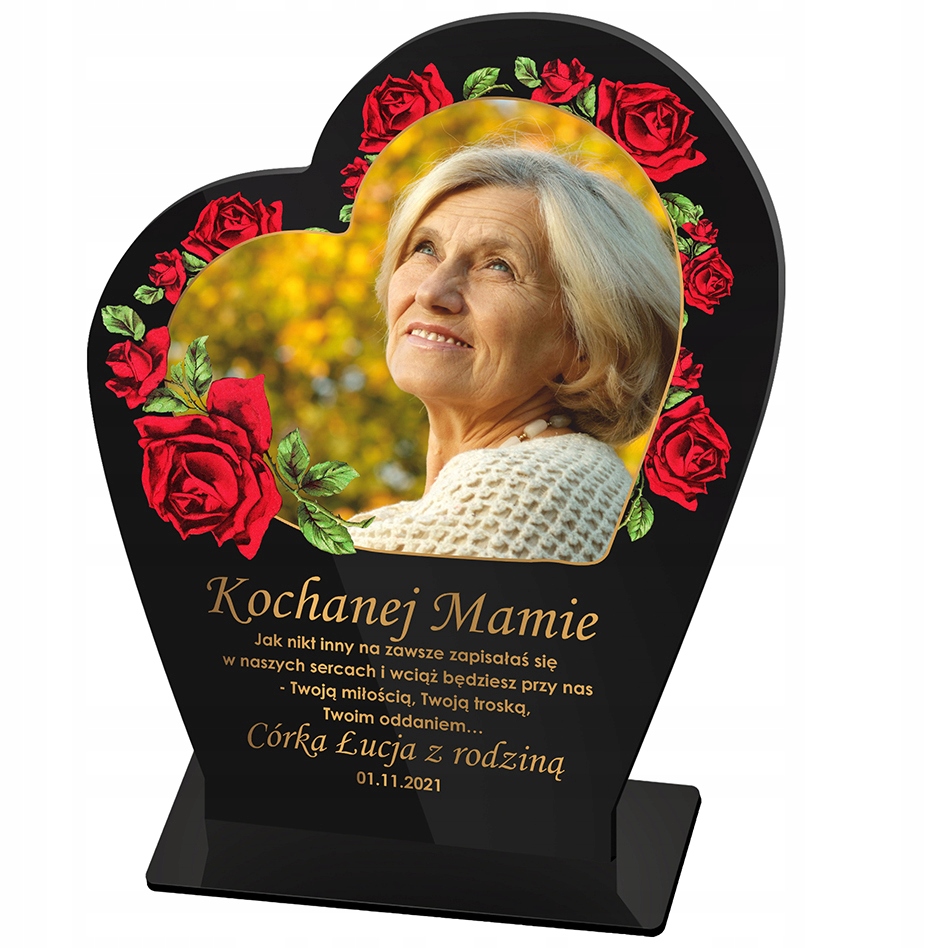 

Statuetka Na Grób Dedykacja Ze Zdjęciem Foto