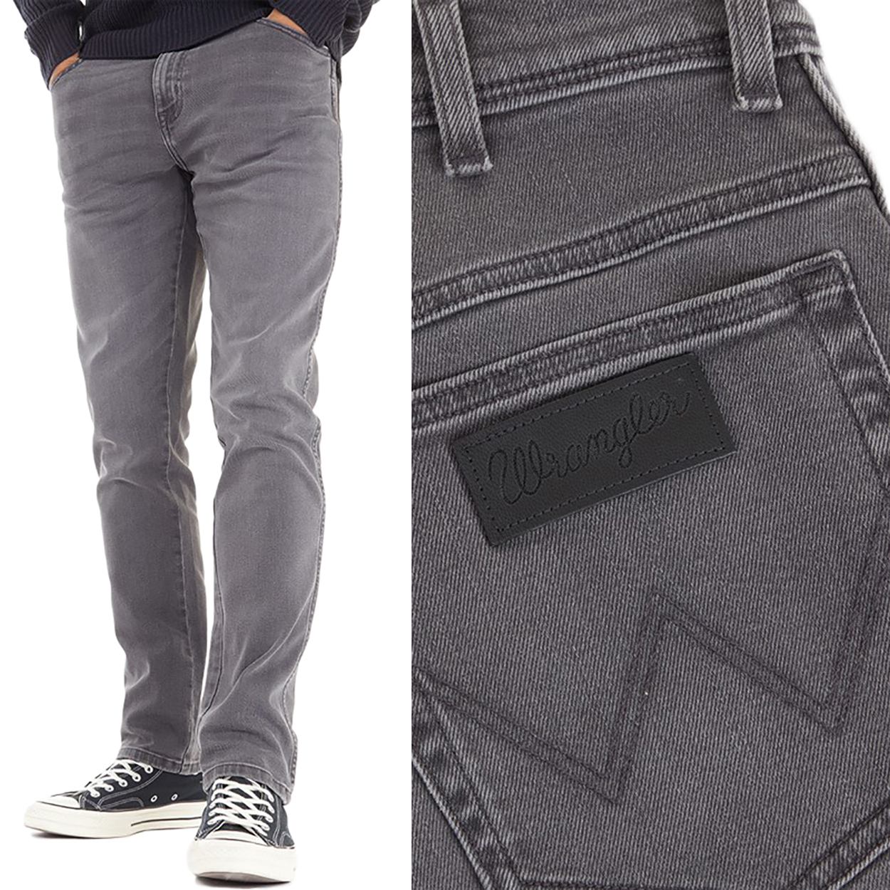 Wrangler TEXAS SLIM Vibration lekko dopasowane spodnie jeansowe W34 L32