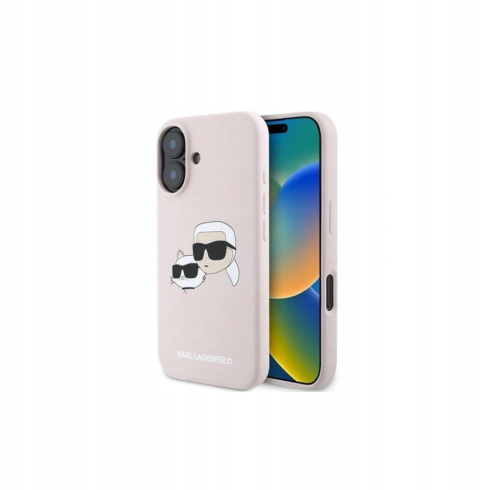 Pouzdro Karl Lagerfeld KLHMP16MSKCHPPLP Apple iPhone 16 Plus hardcase Silicone