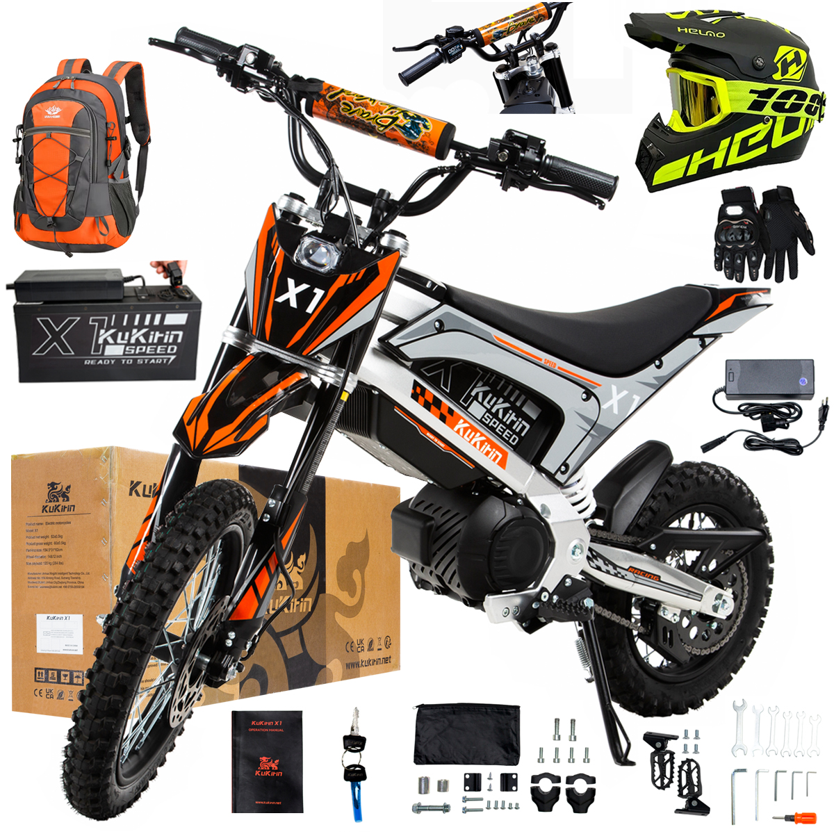 Kukirin X1 2026 Nové terénní elektrické vozidlo 2000W50KM/H 48V20.8Ah 14''