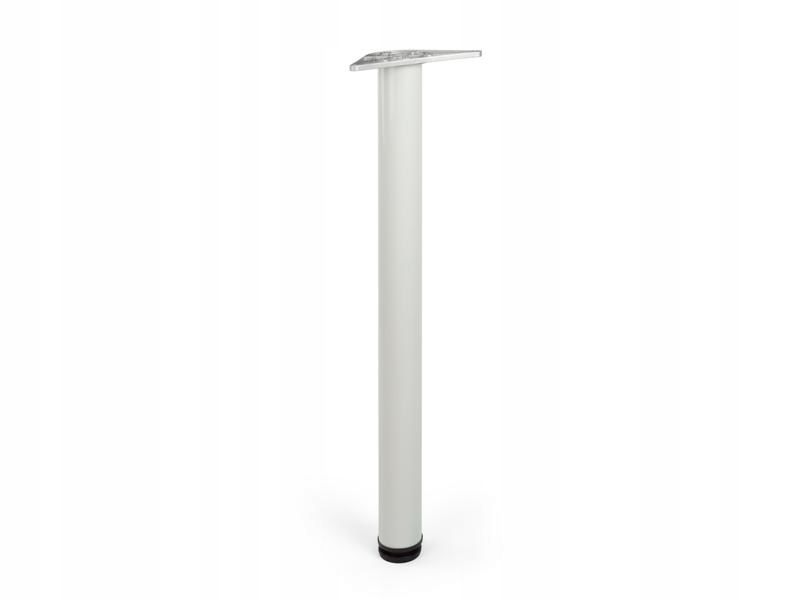 NOGA DO BIURKA, STOŁU REGULOWANA BIAŁA 82cm