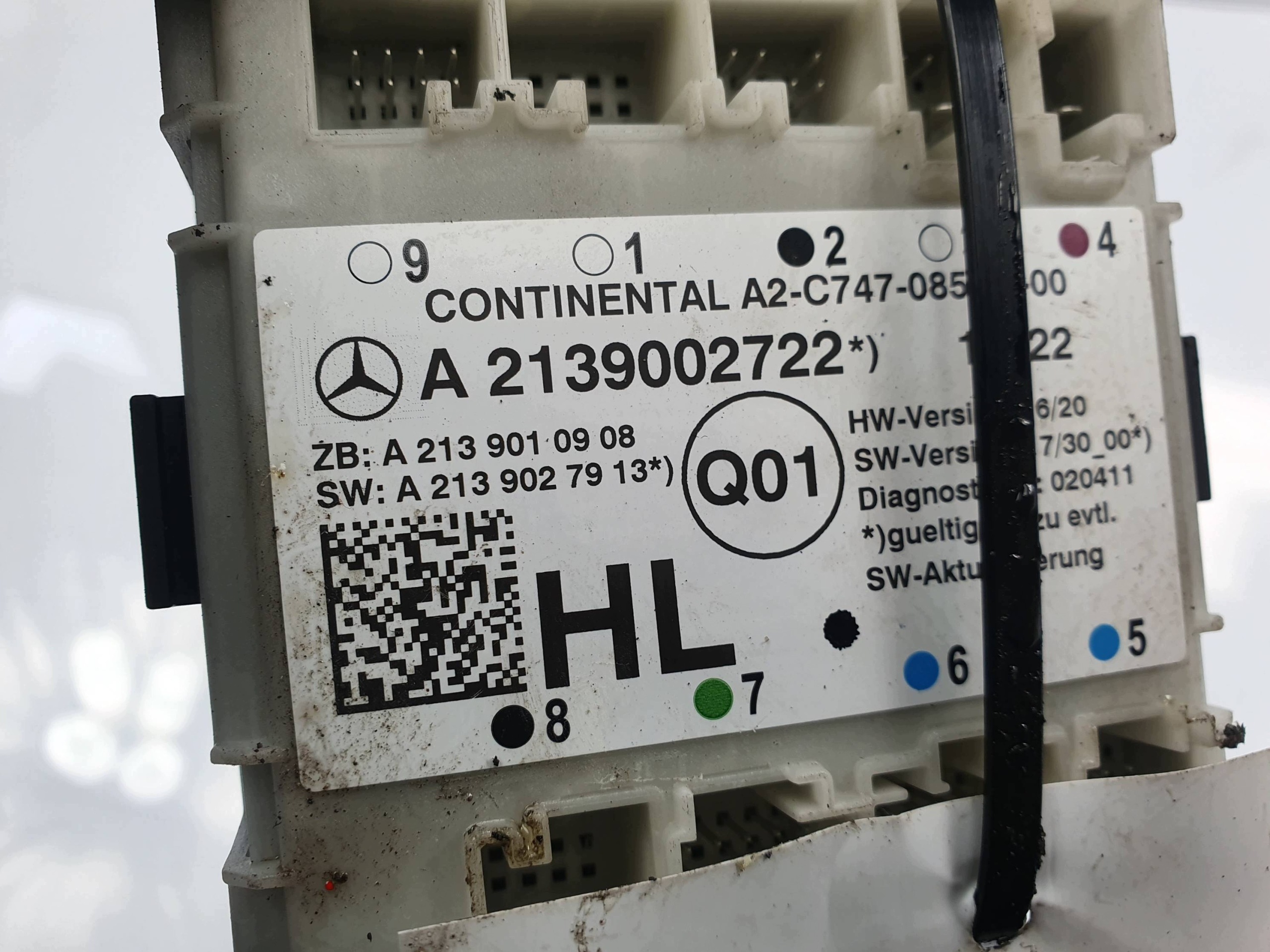 module control unit A2139002722 MERCEDES C W205 4MATIC