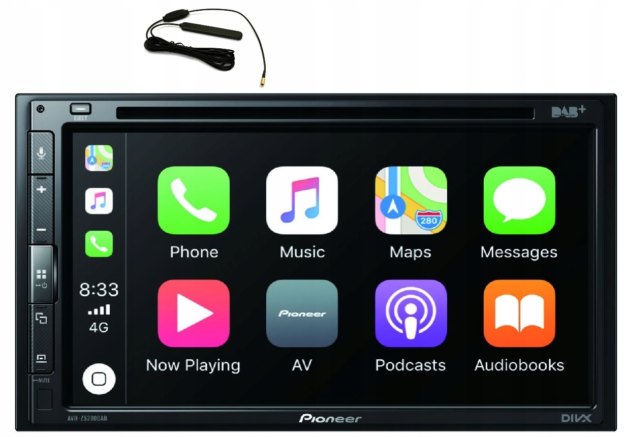 Pioneer AVH-Z5200DAB Autorádio 2DIN Bt Android CarPlay anténa Dab