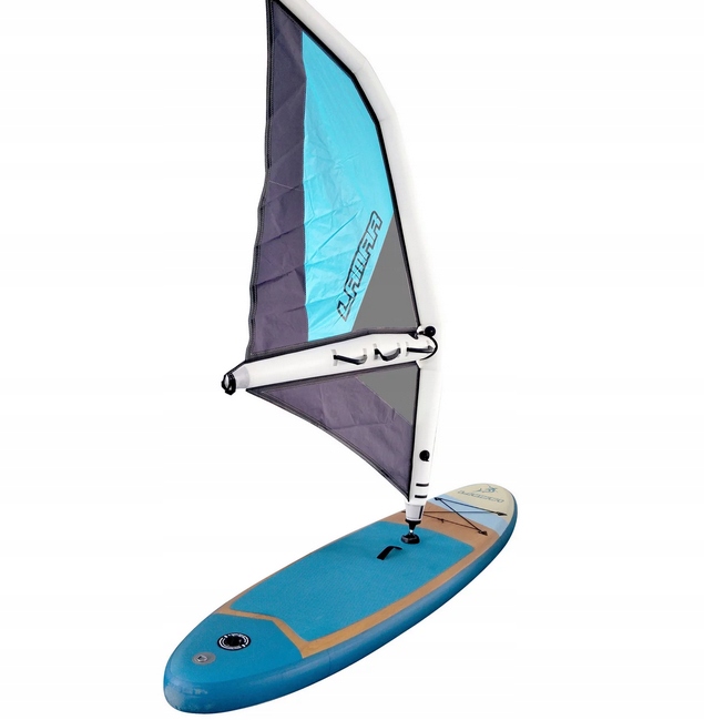 DESKA SUP STAND UP PADDLE BOARD Z ŻAGLEM WINDSURFING 290/76/15cm PREZENT
