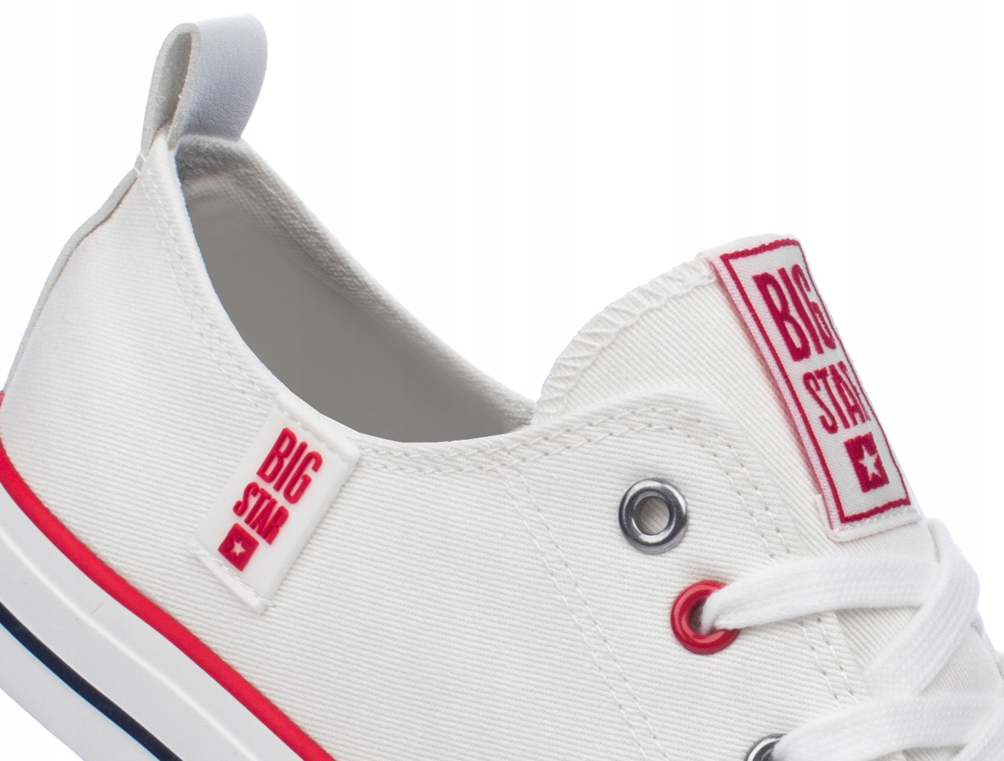 BIG STAR MĘSKIE TRAMPKI NISKIE KLASYCZNE BIAŁE 43 Rozmiar 43