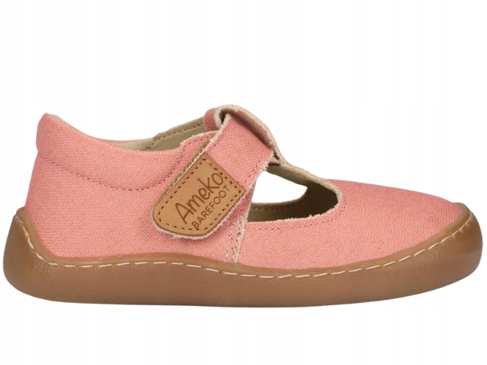 Sandałki Barefoot Dziewczynka Ameko Axel-Brownrose Skórzana Wkładka R.21