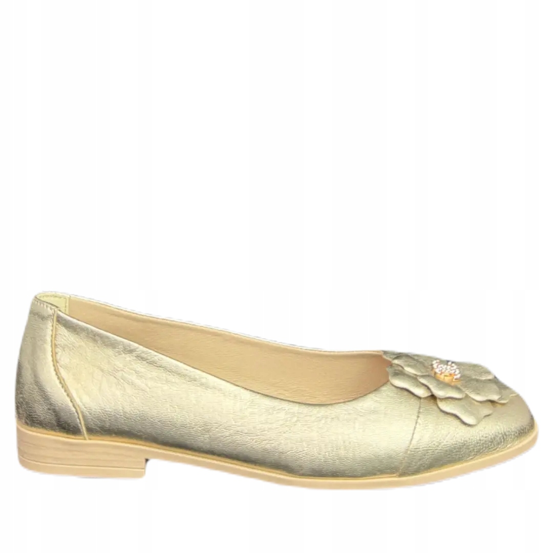 Dámská balerína CheBello 4609-046-000-PSK-S371 zlatá 36, zlatá