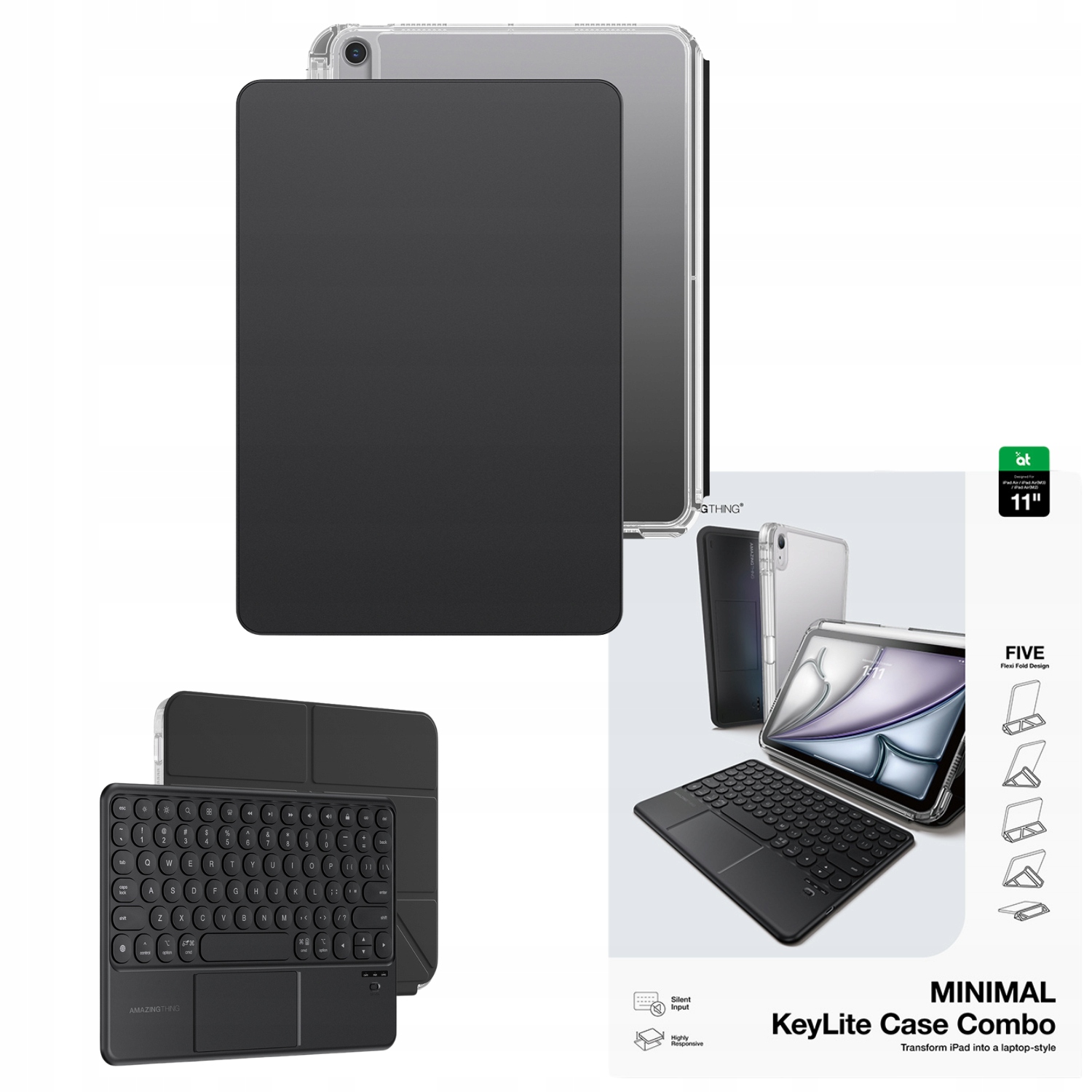 Etui z klawiaturą Amazingthing Minimal Case KeyLite Combo na iPad Air