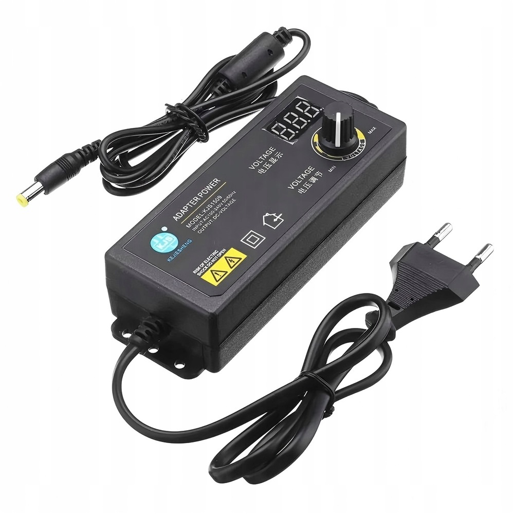 3-36V ZASILACZ UNIWERSALNY REGULOWANY 1.7A 60W Z WYŚWIETLACZ LED