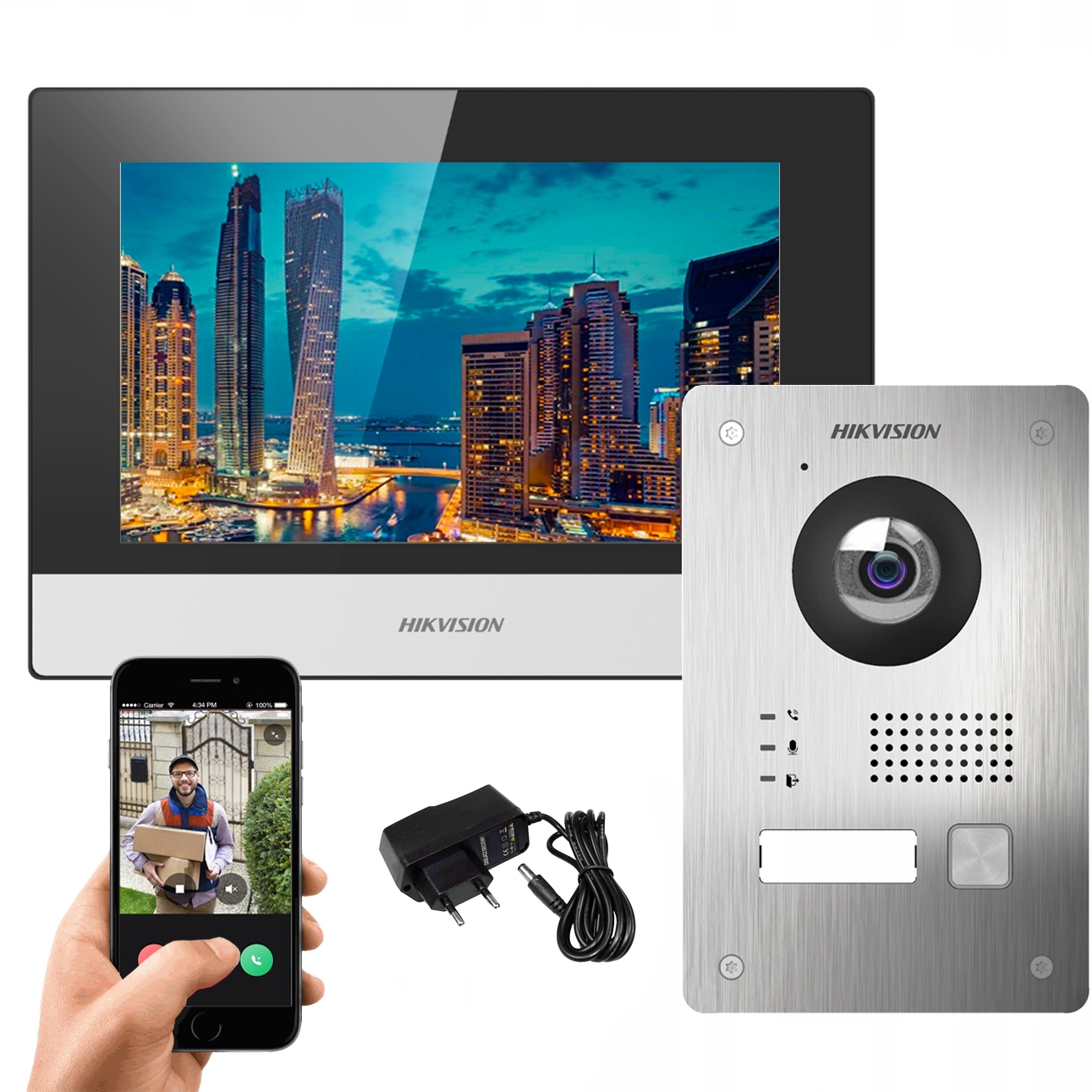 Hikvision Videovrátnik WiFi Brána DS-KIS703Y