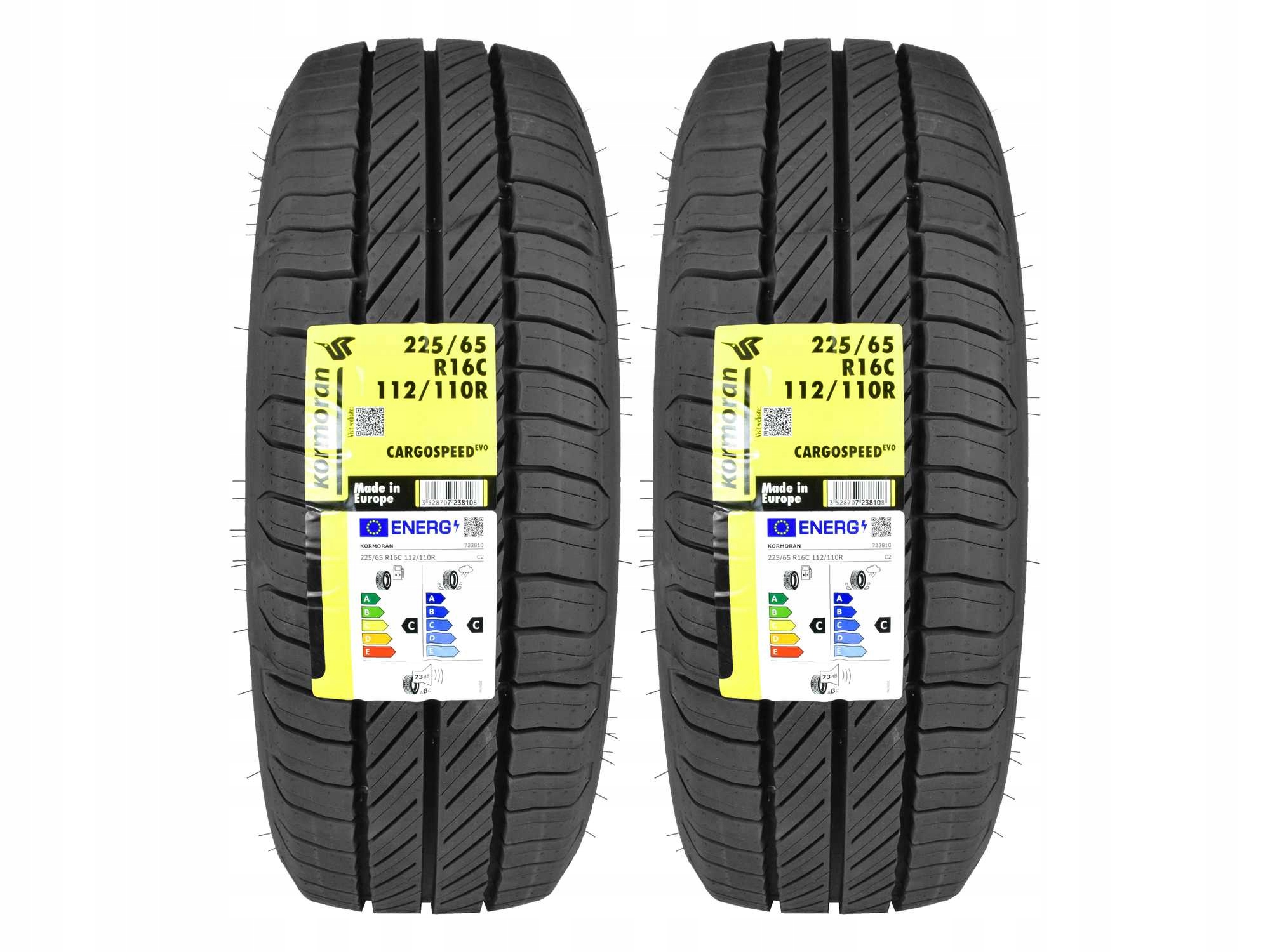 2 летние шины 225 / 65R16C KORMORAN CargoSpeedEVO