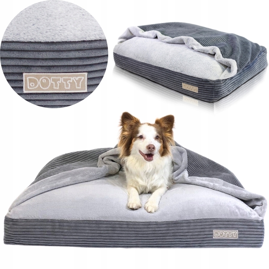 Levně Pelíšek Norka pro psa s vrstvou deky a kapucí pro schování chrtíka