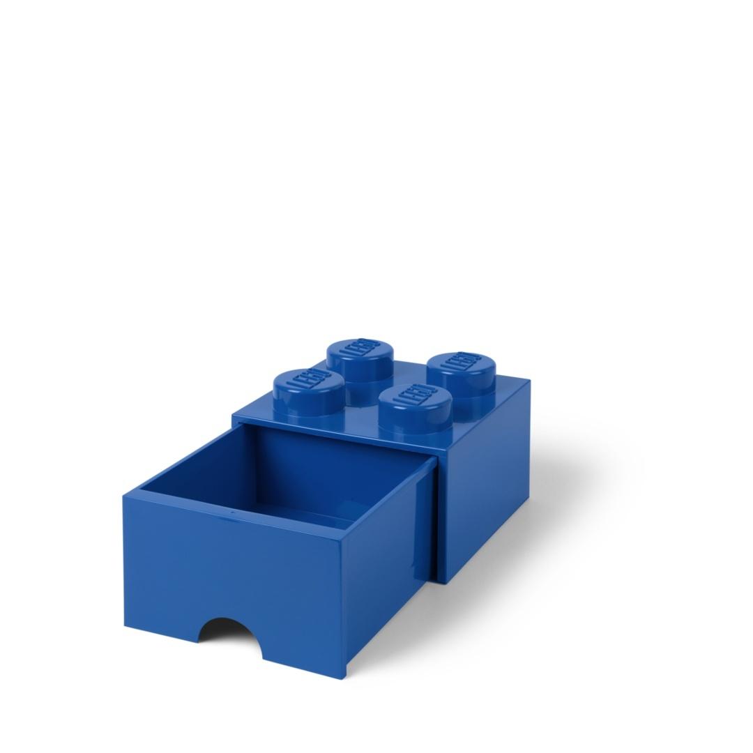 Lego (r) kontejner kostka se zásuvkou čtyř modrý
