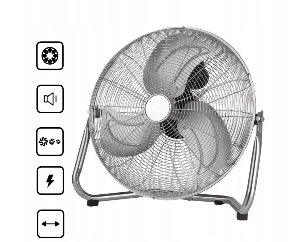 WENTYLATOR PODŁOGOWY 45 cm 120W EQUATION CICHY