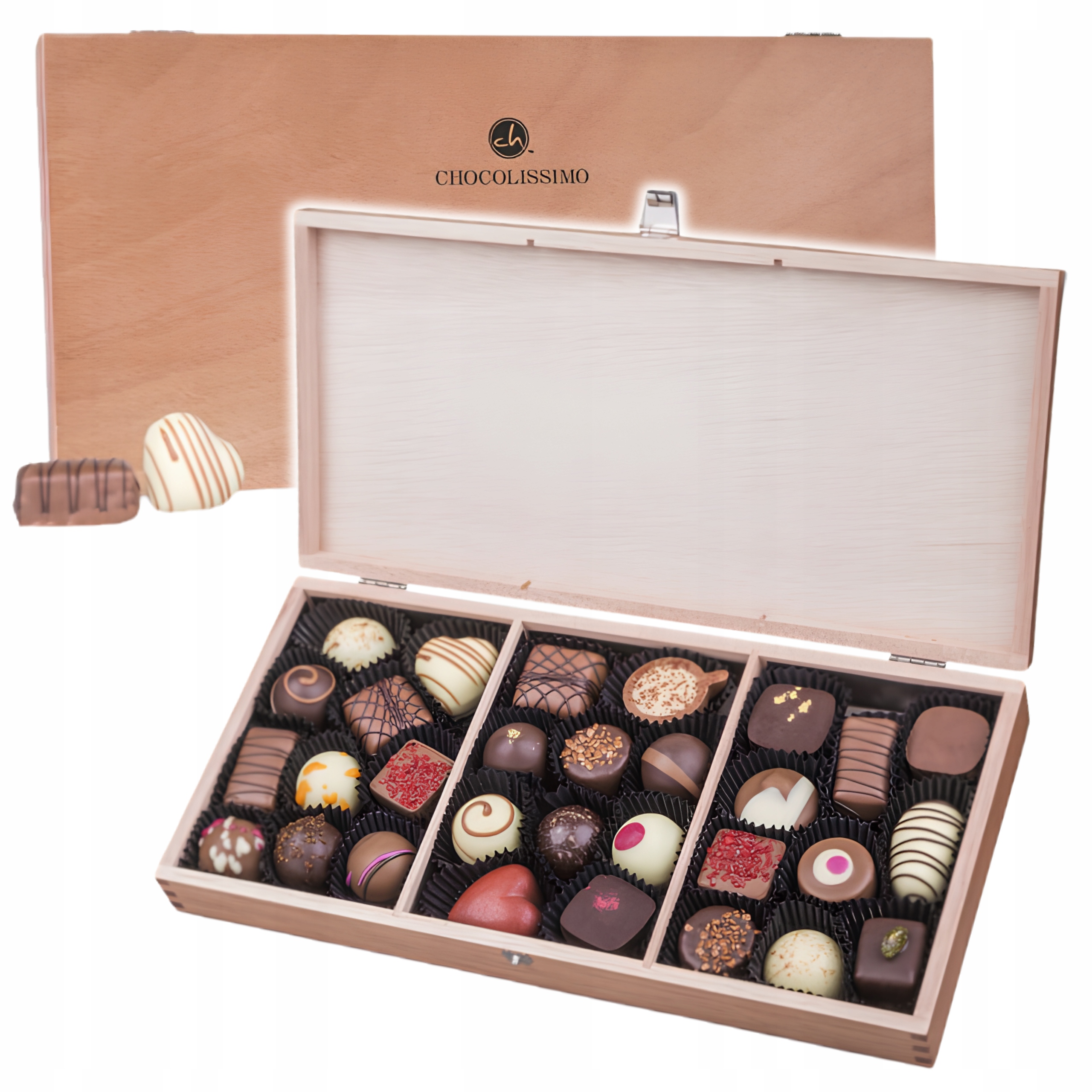 na Urodziny Imieniny Praliny z belgijskiej czekolady 30 sztuk 375g