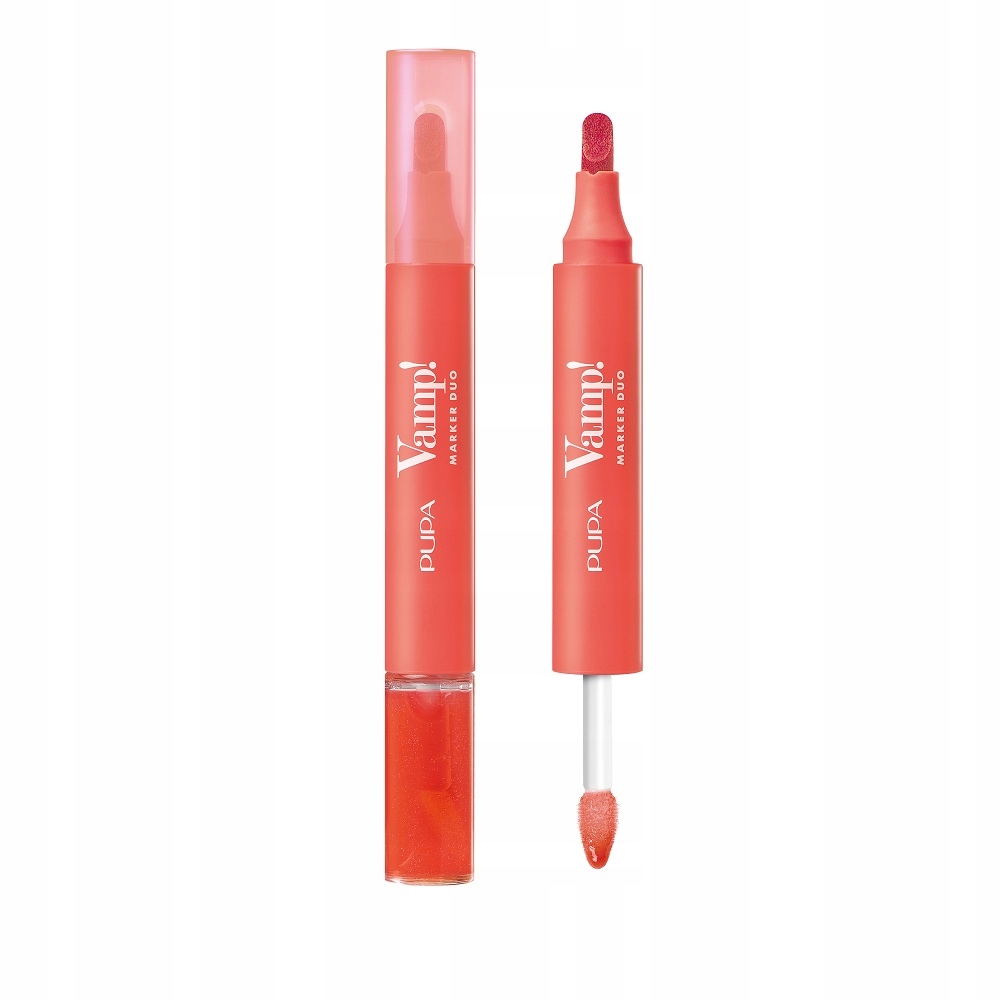 Pupa Vamp! Marker Duo Marker do Ust i Olejkowy Błyszczyk 009 Jelly Coral
