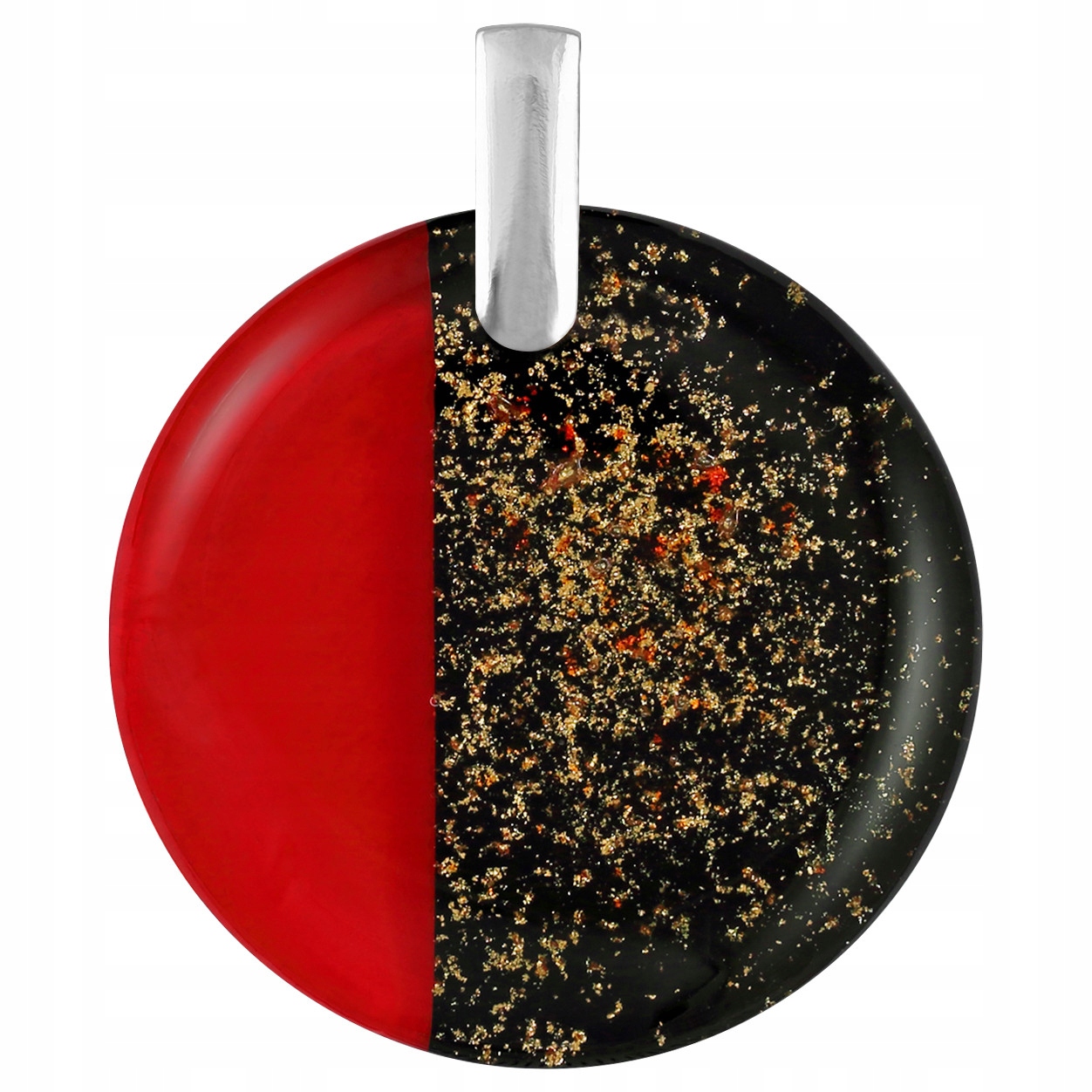 Dámský přívěsek Harf červené sklo murano kolečko