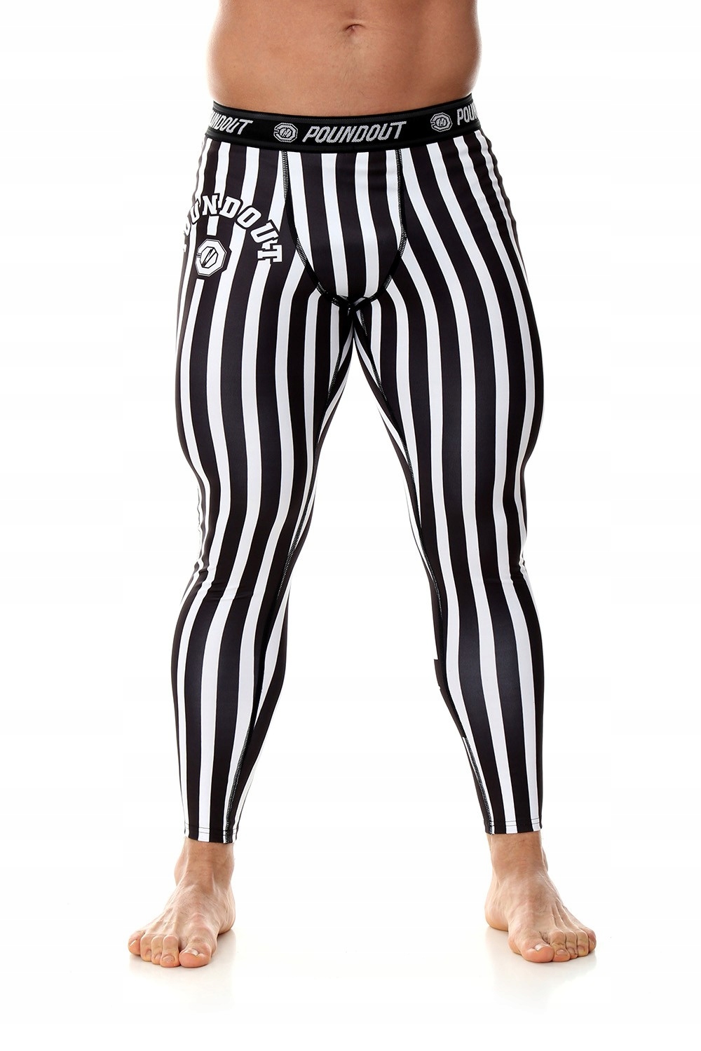 Legginsy męskie OLD SCHOOL 2.0 czarno białe  rozm. L