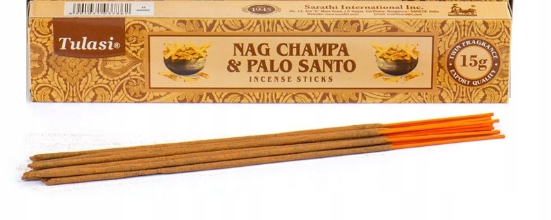 

Kadzidełka patyczki Tulasi Palo Santo Nag Champa