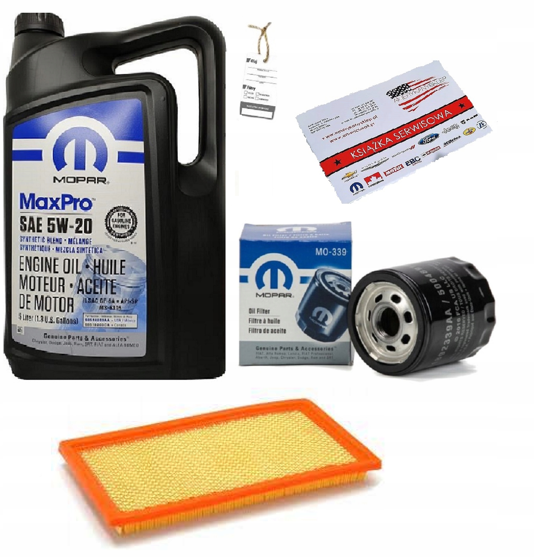 MOPAR 5W20 + FILTRY DODGE DAKOTA 3,7 09-10