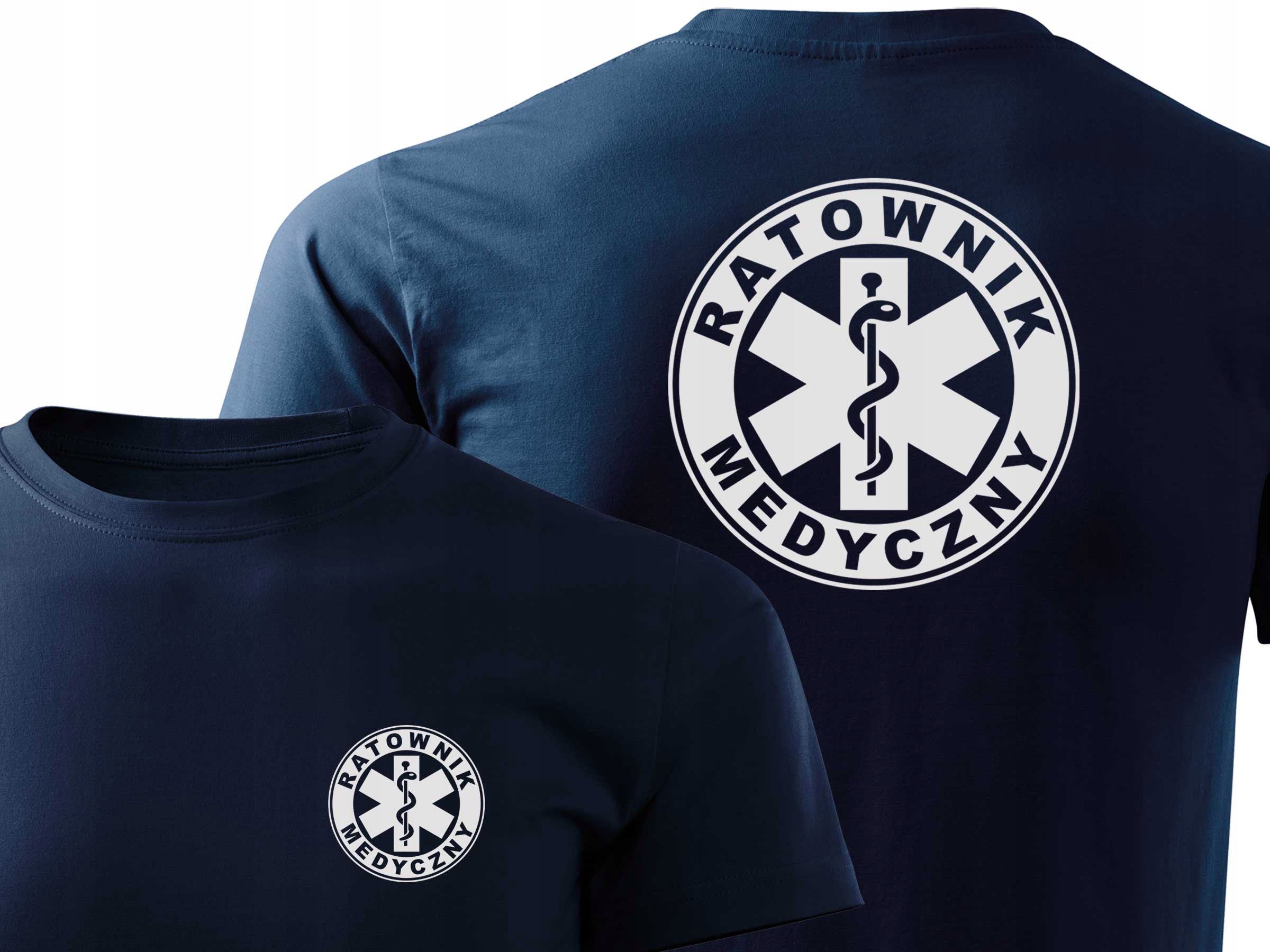 

Granatowa koszulka odblaskowa Ratownik Medyczny