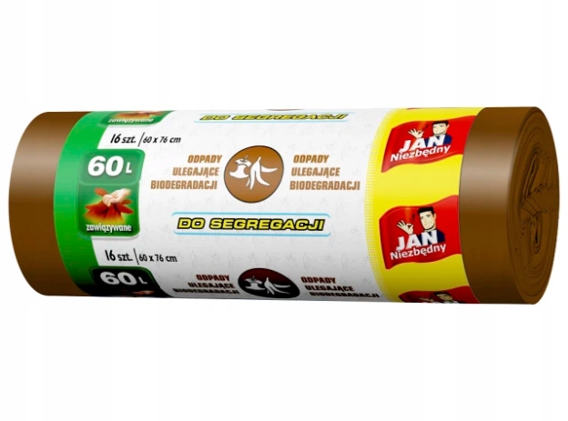 

Jan Niezbędny Worki Na Śmieci Bio 60L 16szt