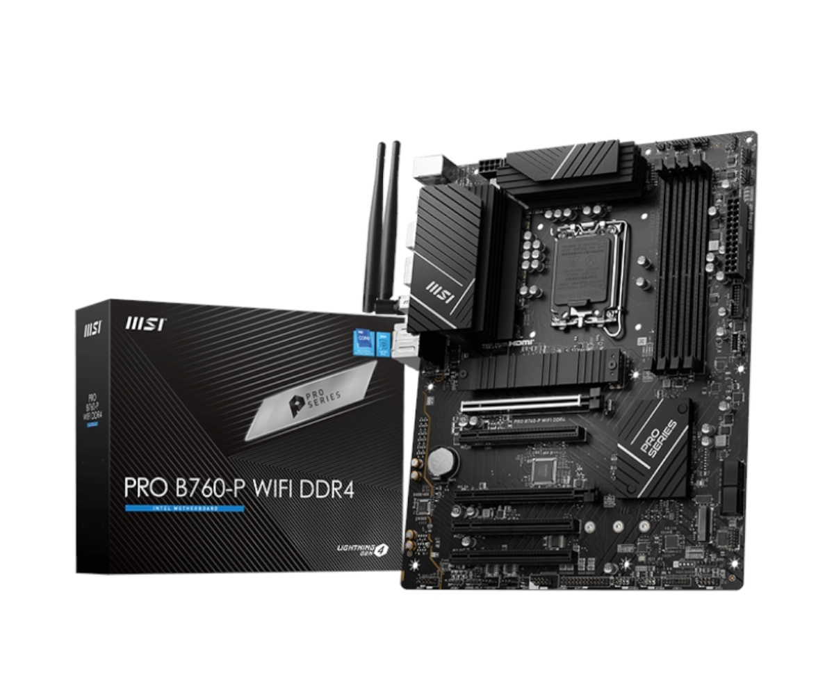 Płyta główna Msi Pro B760-P Wi-Fi DDR4 Wi-Fi 6E PCie 4.0 2xM.2 Socket 1700