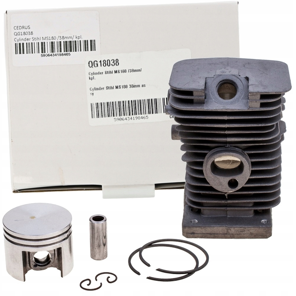 Cylindr Stihl MS180 38 mm kompletní 1130 020 1208 píst, kroužek, čep