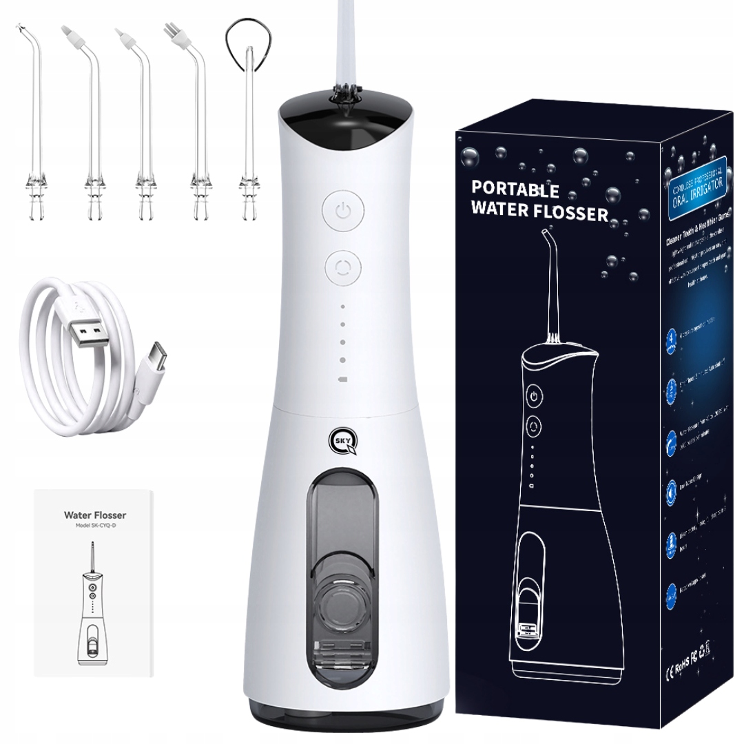 Irygator Do Zębów Bezprzewodowy Dentystyczny Wodoodporny 3 Tryby Pracy