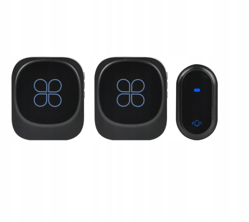 Set Bezdrátový Zvonek Na Dveře Vodotěsný Bezbateriový 180 m IP68