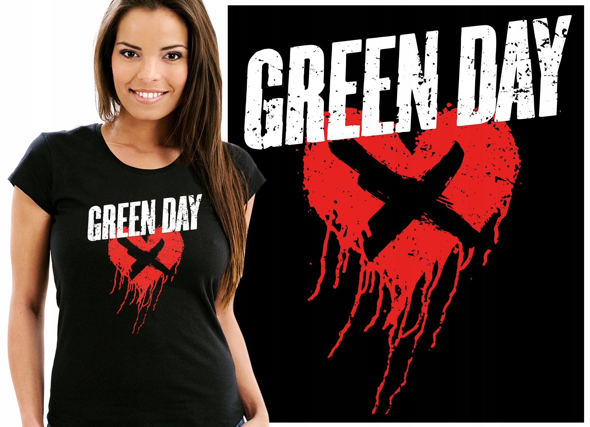 

Green Day Billie Mike Tre Punk Koszulka Damska M