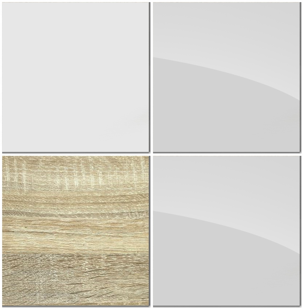 Meblościanka ścianka zestaw Meble HEMNES N15 1B Kolor frontów czarny